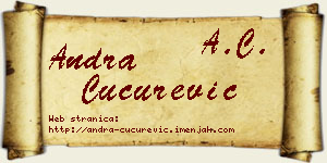 Andra Cucurević vizit kartica